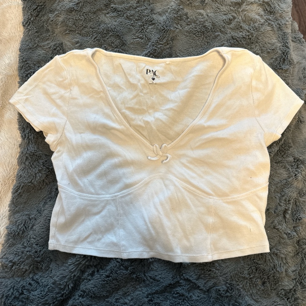 White Women's Cropped Top